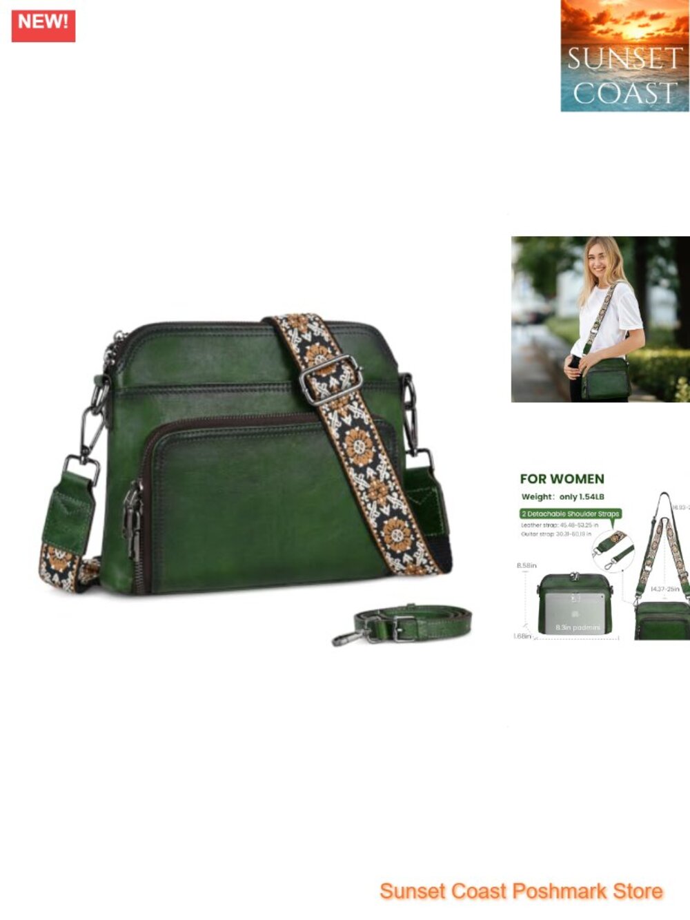 Leather Hobo Shoulder Bag Satchel Purse Crossbody Genuine Vegetable-Tanned RFID